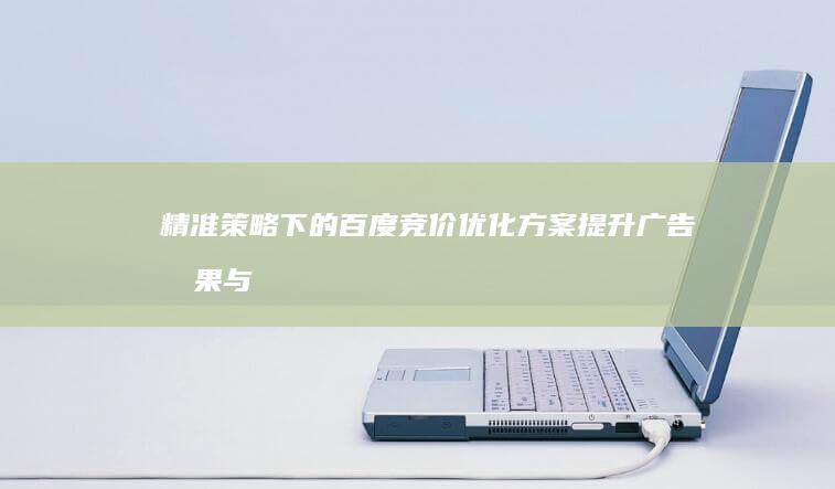 精准策略下的百度竞价优化方案：提升广告效果与ROI